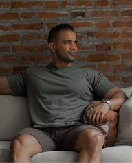 OLIVE GRAY &#8211; PREMIUM TEE 1