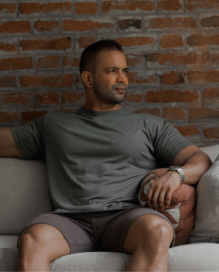 OLIVE GRAY &#8211; PREMIUM TEE 1