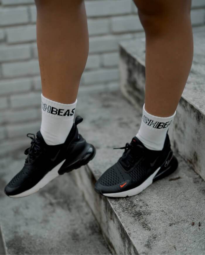 TRAINER SOCKS WHITE2