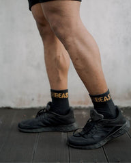 TRAINER SOCKS BLACK-YELLOW3