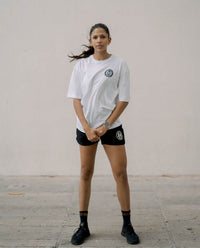 UB HYBRID OVERSIZED TEE – WHITE