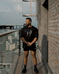 UB SIGNATURE OVERSIZED TEE-BLACK ON BLACK