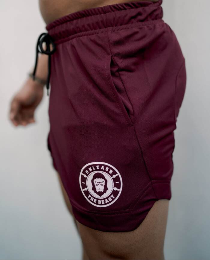 TGAS UB 360 SHORTS &#8211; DARK BURGUNDY 3
