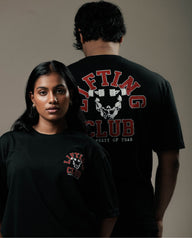 LIFTING CLUB HERITAGE - BLACK OVERSIZED TEE