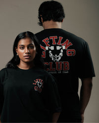 LIFTING CLUB HERITAGE - BLACK OVERSIZED TEE