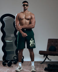 RELAXED SHORTS – FOREST GREEN