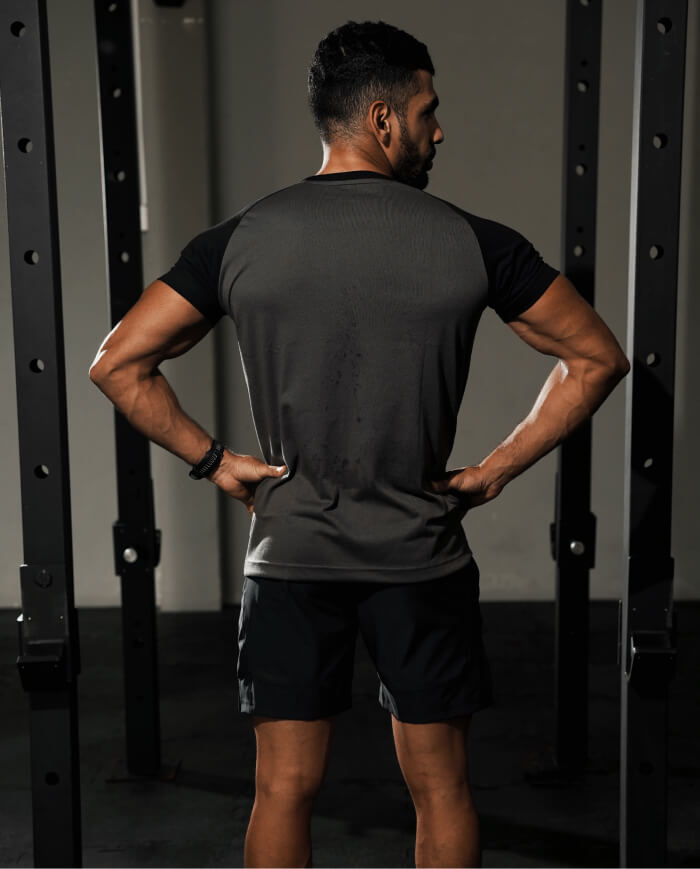 FLEX TEE - ASH BLACK