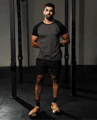 FLEX TEE - ASH BLACK