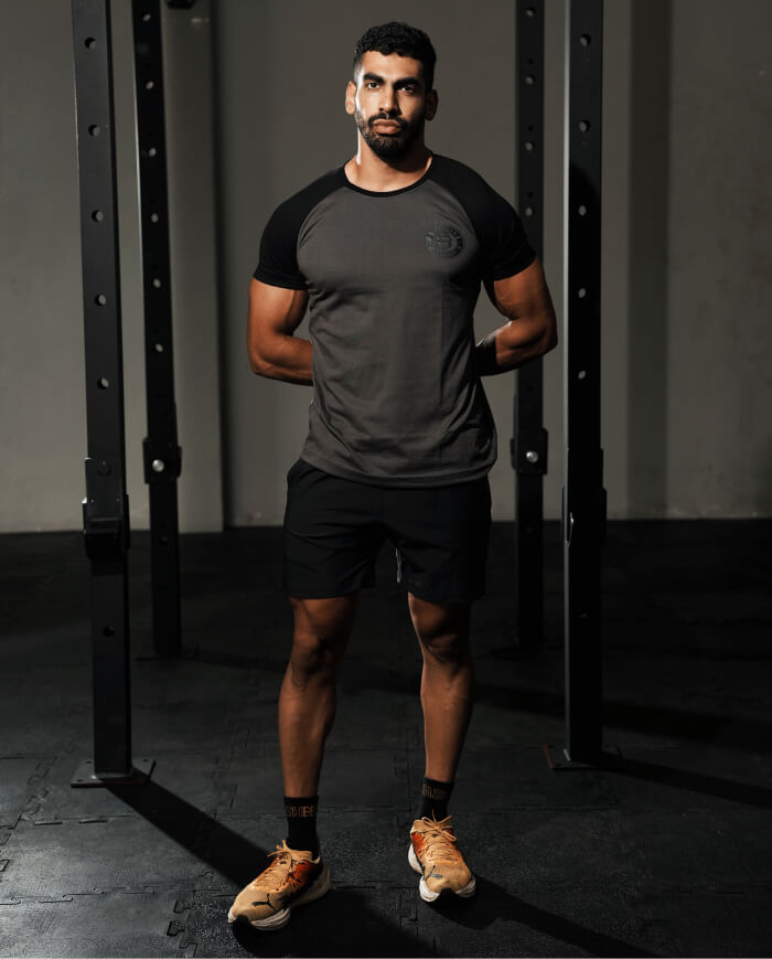FLEX TEE - ASH BLACK